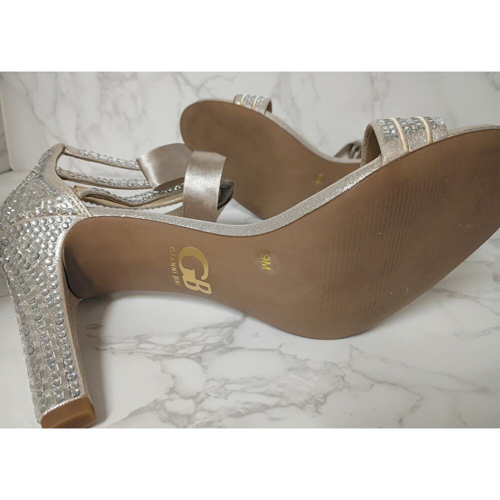 GIANNI BINI "Prom Queen" Strappy Rhinestone Stiletto Sandals - NEW - Picture 4 of 6